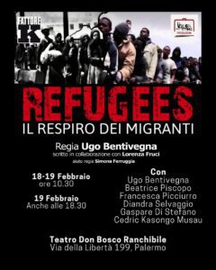 Locandina-refugees-ugo-bentivegna-teatro-ranchibile-palermo